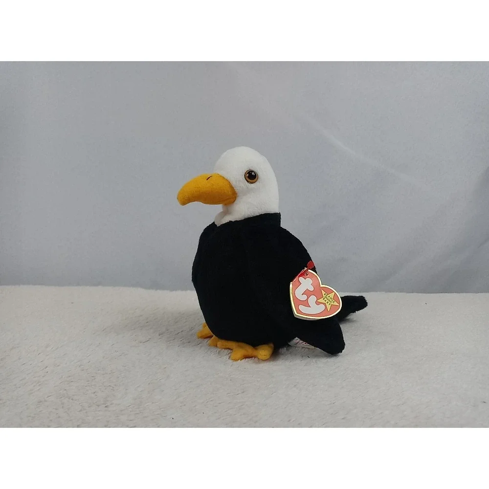 VTG Ty Beanie Baby BALDY The Eagle 1996 Retired Bald Eagle Bean Bag Plush Animal